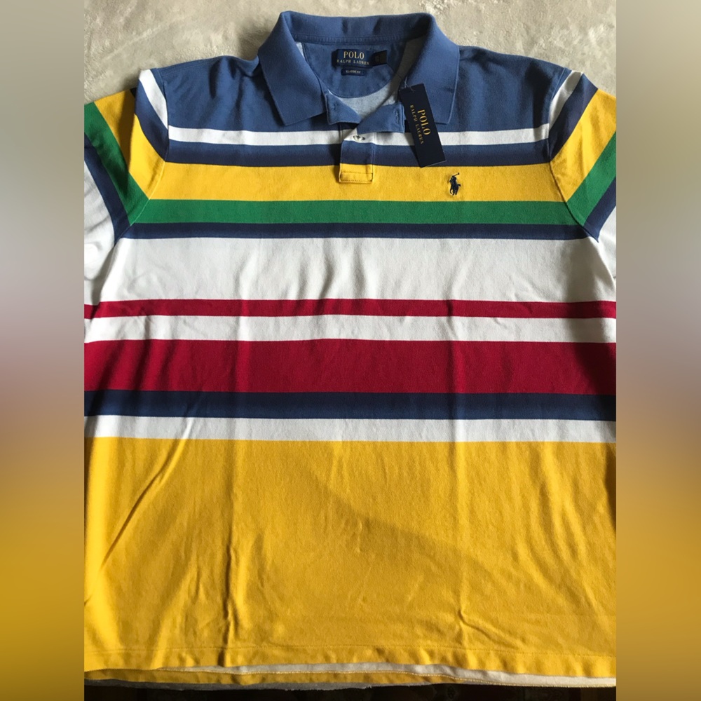 Polo by Ralph Lauren Painted Striped Polo from CP-93 Collection